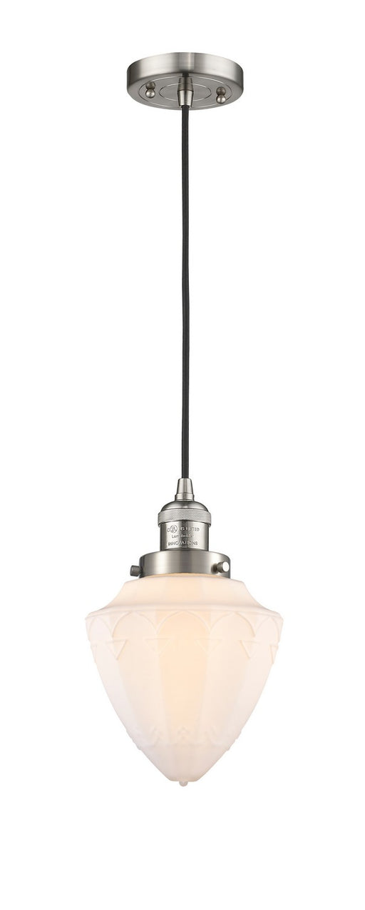 Innovations - 201C-SN-G661-7 - One Light Mini Pendant - Franklin Restoration - Brushed Satin Nickel