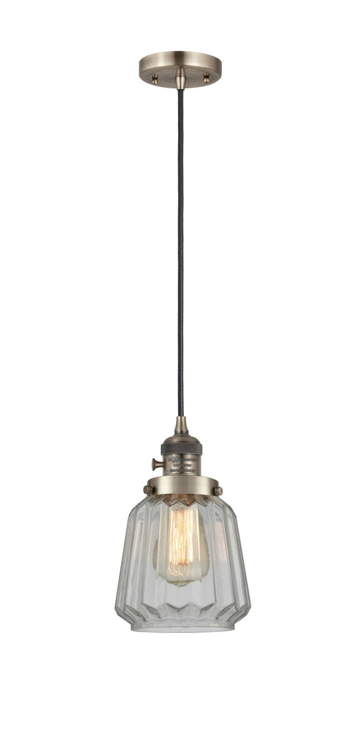 Innovations - 201CSW-AB-G142-LED - LED Mini Pendant - Franklin Restoration - Antique Brass