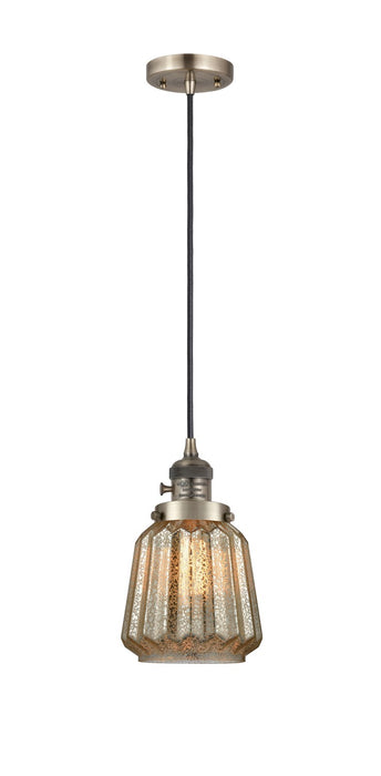 Innovations - 201CSW-AB-G146 - One Light Mini Pendant - Franklin Restoration - Antique Brass