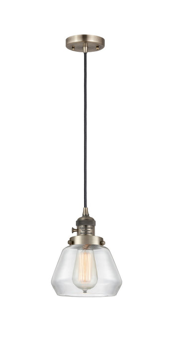 Innovations - 201CSW-AB-G172 - One Light Mini Pendant - Franklin Restoration - Antique Brass