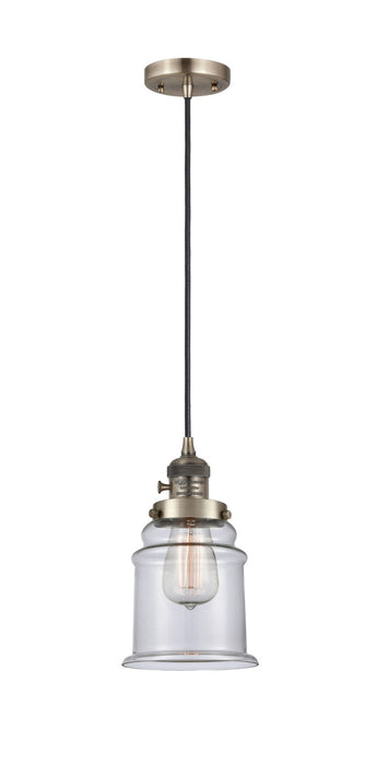 Innovations - 201CSW-AB-G182 - One Light Mini Pendant - Franklin Restoration - Antique Brass