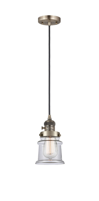 Innovations - 201CSW-AB-G182S - One Light Mini Pendant - Franklin Restoration - Antique Brass