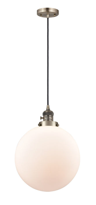 Innovations - 201CSW-AB-G201-12 - One Light Mini Pendant - Franklin Restoration - Antique Brass