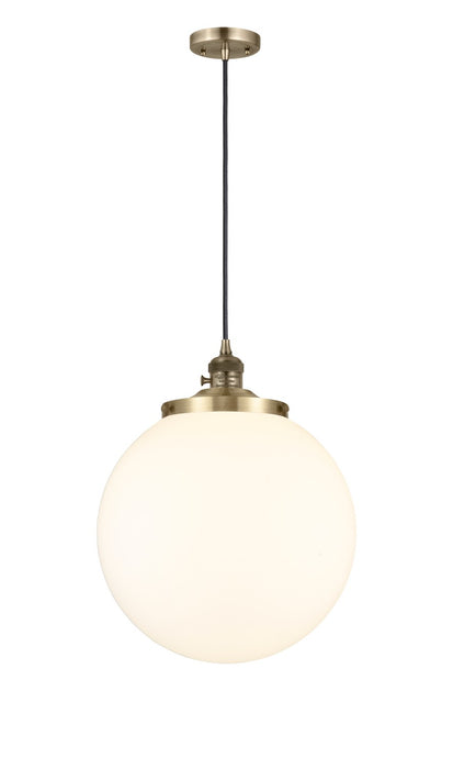 Innovations - 201CSW-AB-G201-14 - One Light Mini Pendant - Franklin Restoration - Antique Brass