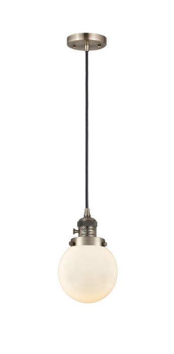 Innovations - 201CSW-AB-G201-6 - One Light Mini Pendant - Franklin Restoration - Antique Brass