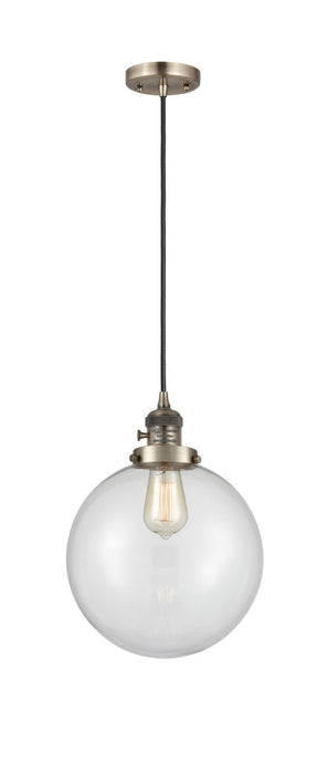 Innovations - 201CSW-AB-G202-10-LED - LED Mini Pendant - Franklin Restoration - Antique Brass