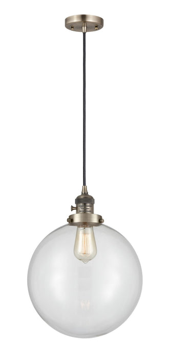 Innovations - 201CSW-AB-G202-12 - One Light Mini Pendant - Franklin Restoration - Antique Brass