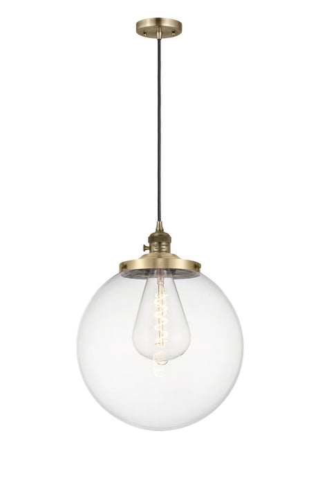 Innovations - 201CSW-AB-G202-14 - One Light Mini Pendant - Franklin Restoration - Antique Brass