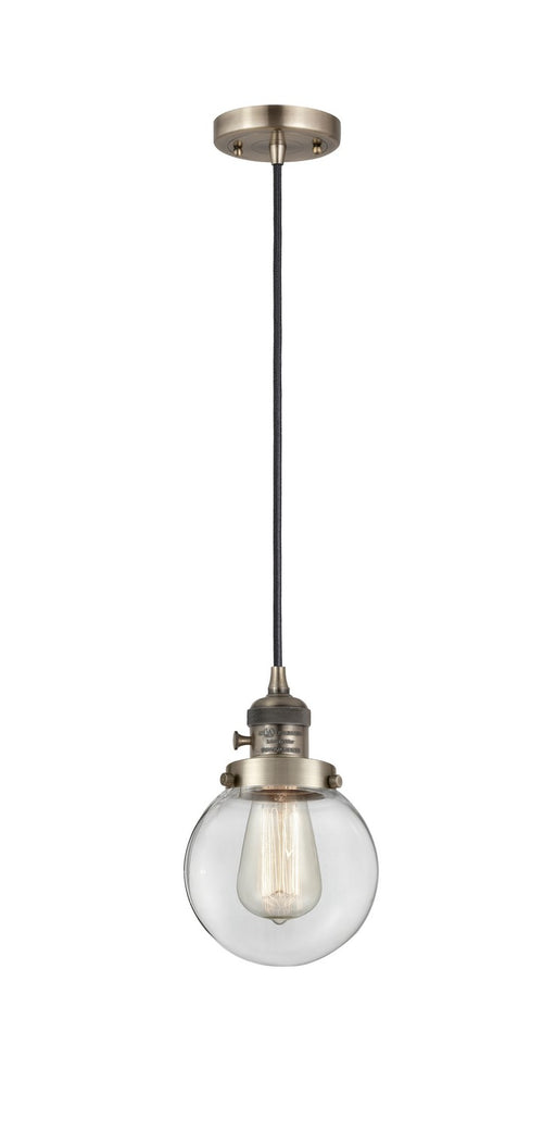 Innovations - 201CSW-AB-G202-6 - One Light Mini Pendant - Franklin Restoration - Antique Brass