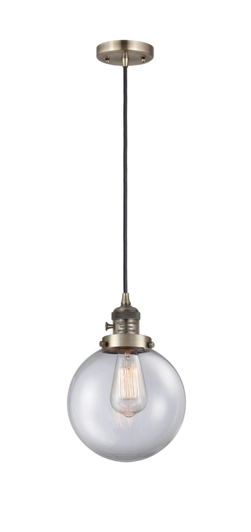 Innovations - 201CSW-AB-G202-8-LED - LED Mini Pendant - Franklin Restoration - Antique Brass