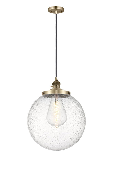 Innovations - 201CSW-AB-G204-14 - One Light Mini Pendant - Franklin Restoration - Antique Brass