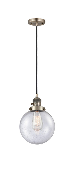 Innovations - 201CSW-AB-G204-8 - One Light Mini Pendant - Franklin Restoration - Antique Brass