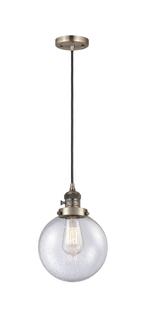 Innovations - 201CSW-AB-G204-8-LED - LED Mini Pendant - Franklin Restoration - Antique Brass