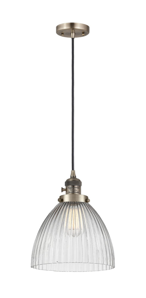 Innovations - 201CSW-AB-G222-LED - LED Mini Pendant - Franklin Restoration - Antique Brass