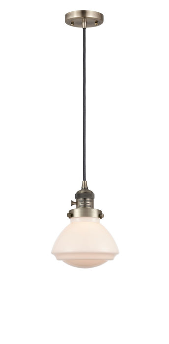 Innovations - 201CSW-AB-G321 - One Light Mini Pendant - Franklin Restoration - Antique Brass