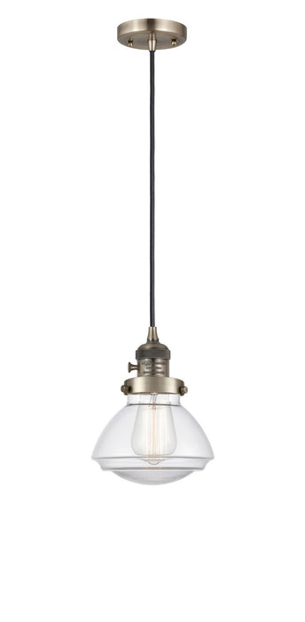 Innovations - 201CSW-AB-G322 - One Light Mini Pendant - Franklin Restoration - Antique Brass