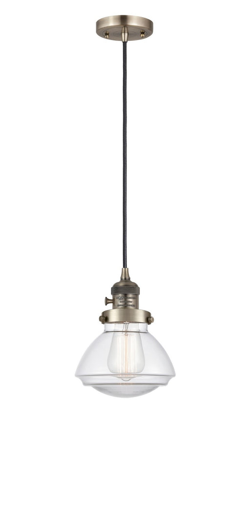 Innovations - 201CSW-AB-G322-LED - LED Mini Pendant - Franklin Restoration - Antique Brass