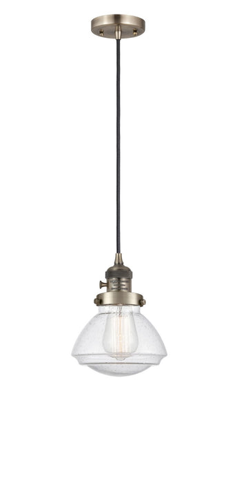 Innovations - 201CSW-AB-G324 - One Light Mini Pendant - Franklin Restoration - Antique Brass