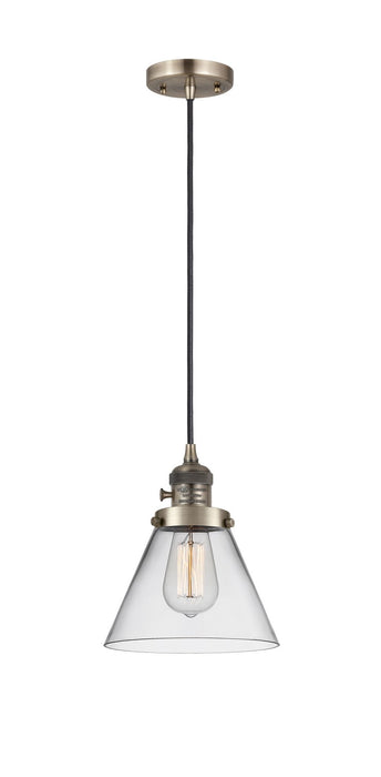 Innovations - 201CSW-AB-G42 - One Light Mini Pendant - Franklin Restoration - Antique Brass