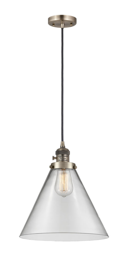 Innovations - 201CSW-AB-G42-L-LED - LED Mini Pendant - Franklin Restoration - Antique Brass