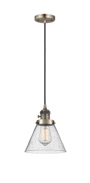 Innovations - 201CSW-AB-G44 - One Light Mini Pendant - Franklin Restoration - Antique Brass