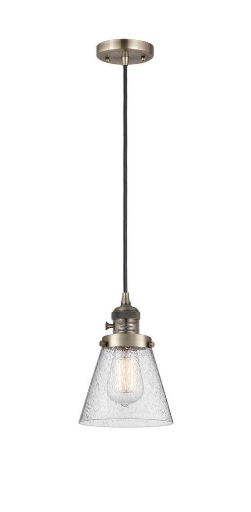 Innovations - 201CSW-AB-G64 - One Light Mini Pendant - Franklin Restoration - Antique Brass