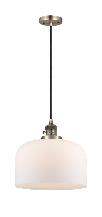 Innovations - 201CSW-AB-G71-L - One Light Mini Pendant - Franklin Restoration - Antique Brass