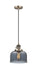 Innovations - 201CSW-AB-G73 - One Light Mini Pendant - Franklin Restoration - Antique Brass