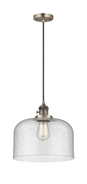 Innovations - 201CSW-AB-G74-L - One Light Mini Pendant - Franklin Restoration - Antique Brass