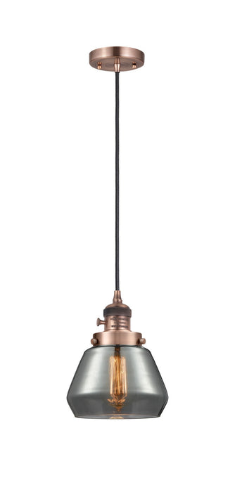 Innovations - 201CSW-AC-G173 - One Light Mini Pendant - Franklin Restoration - Antique Copper