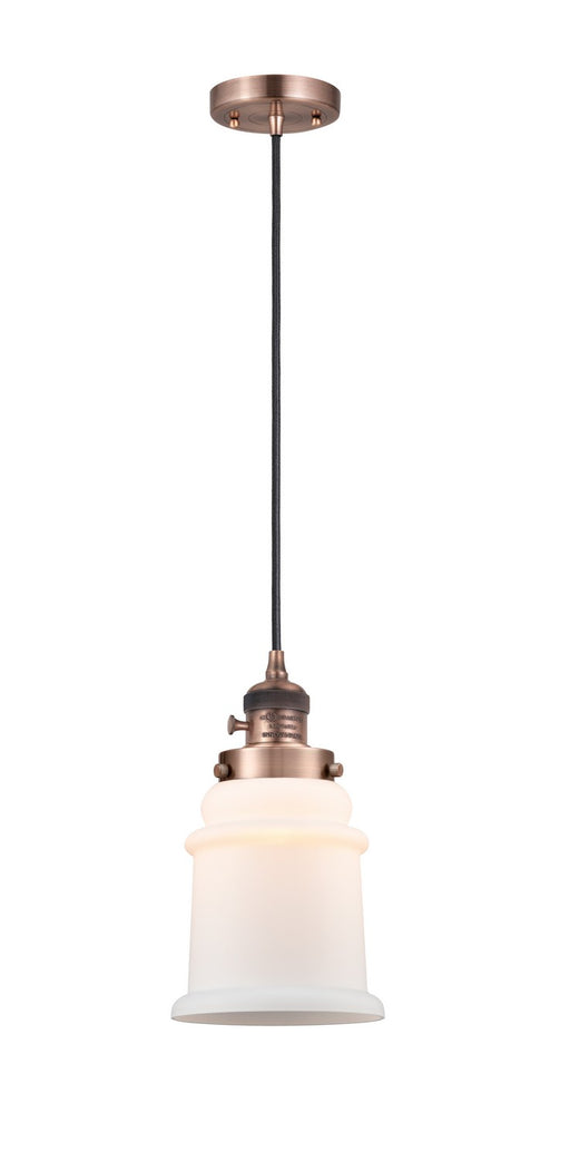 Innovations - 201CSW-AC-G181 - One Light Mini Pendant - Franklin Restoration - Antique Copper