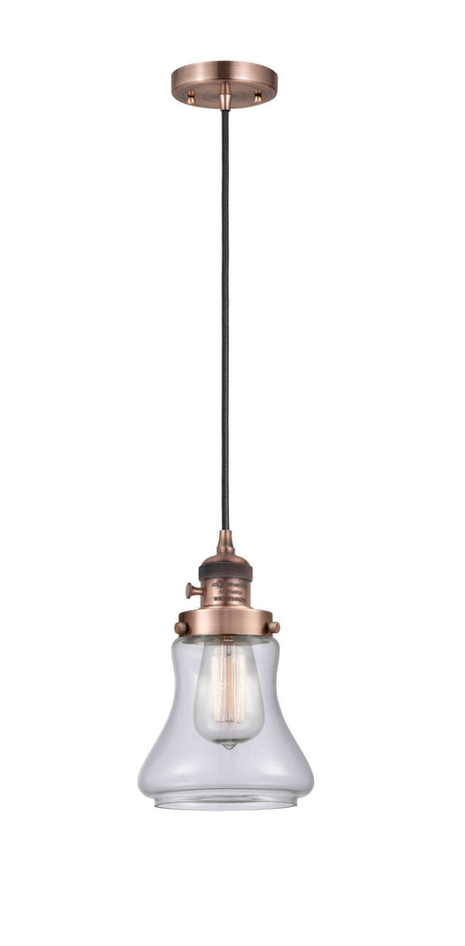 Innovations - 201CSW-AC-G192 - One Light Mini Pendant - Franklin Restoration - Antique Copper