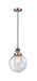 Innovations - 201CSW-AC-G204-8 - One Light Mini Pendant - Franklin Restoration - Antique Copper