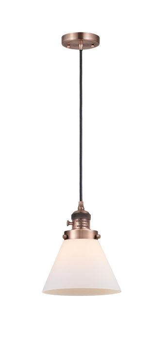 Innovations - 201CSW-AC-G41 - One Light Mini Pendant - Franklin Restoration - Antique Copper