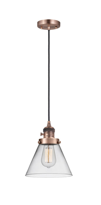 Innovations - 201CSW-AC-G42 - One Light Mini Pendant - Franklin Restoration - Antique Copper