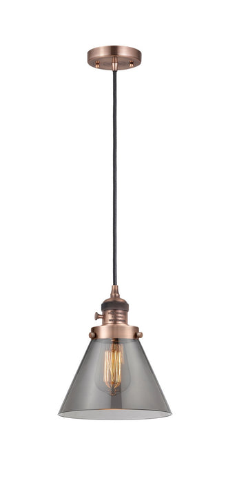 Innovations - 201CSW-AC-G43 - One Light Mini Pendant - Franklin Restoration - Antique Copper