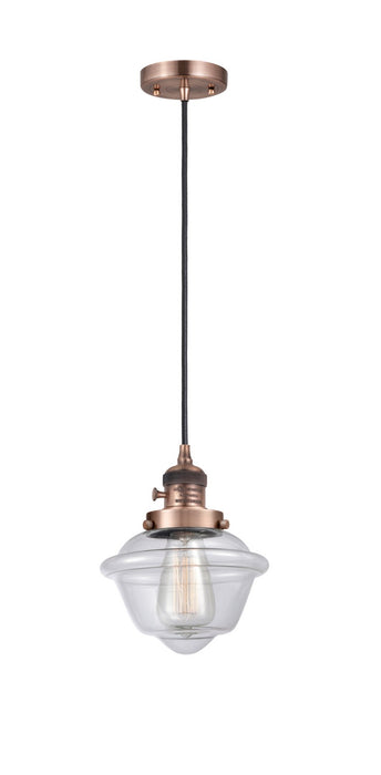 Innovations - 201CSW-AC-G532 - One Light Mini Pendant - Franklin Restoration - Antique Copper