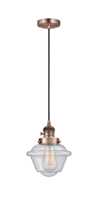 Innovations - 201CSW-AC-G534 - One Light Mini Pendant - Franklin Restoration - Antique Copper