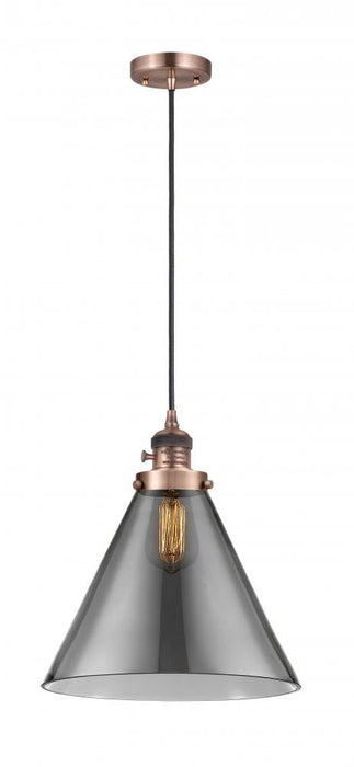 Innovations - 201CSW-AC-G43-L - One Light Mini Pendant - Franklin Restoration - Antique Copper