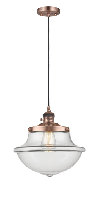 Innovations - 201CSW-AC-G542 - One Light Mini Pendant - Franklin Restoration - Antique Copper