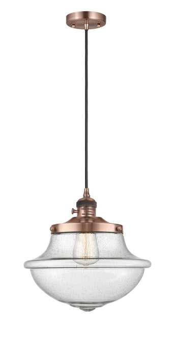 Innovations - 201CSW-AC-G544 - One Light Mini Pendant - Franklin Restoration - Antique Copper