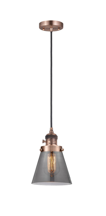 Innovations - 201CSW-AC-G63 - One Light Mini Pendant - Franklin Restoration - Antique Copper