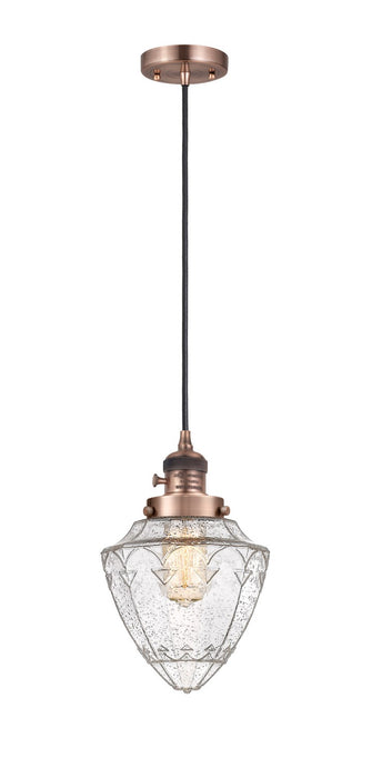 Innovations - 201CSW-AC-G664-7 - One Light Mini Pendant - Franklin Restoration - Antique Copper