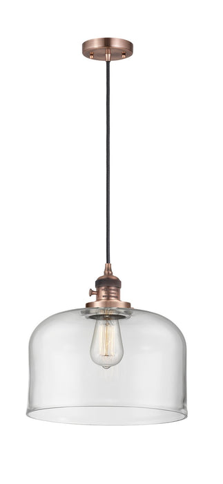 Innovations - 201CSW-AC-G72-L - One Light Mini Pendant - Franklin Restoration - Antique Copper