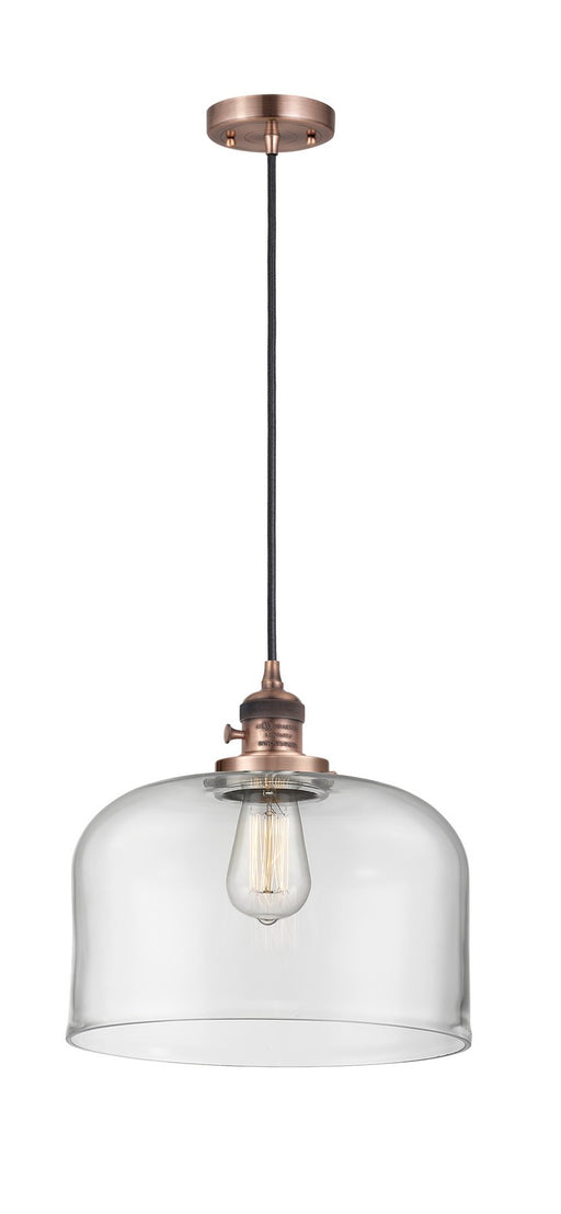 Innovations - 201CSW-AC-G72-L - One Light Mini Pendant - Franklin Restoration - Antique Copper