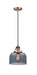 Innovations - 201CSW-AC-G73 - One Light Mini Pendant - Franklin Restoration - Antique Copper