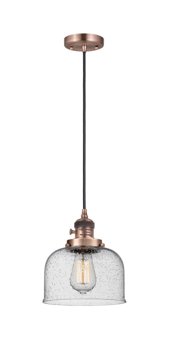 Innovations - 201CSW-AC-G74 - One Light Mini Pendant - Franklin Restoration - Antique Copper