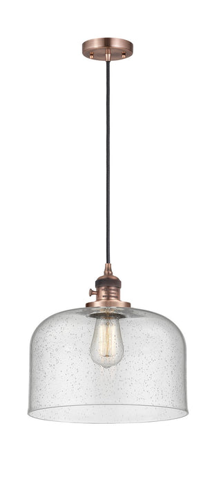 Innovations - 201CSW-AC-G74-L - One Light Mini Pendant - Franklin Restoration - Antique Copper