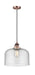 Innovations - 201CSW-AC-G74-L - One Light Mini Pendant - Franklin Restoration - Antique Copper