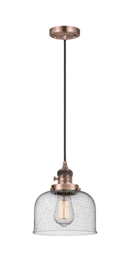 Innovations - 201CSW-AC-G74-LED - LED Mini Pendant - Franklin Restoration - Antique Copper